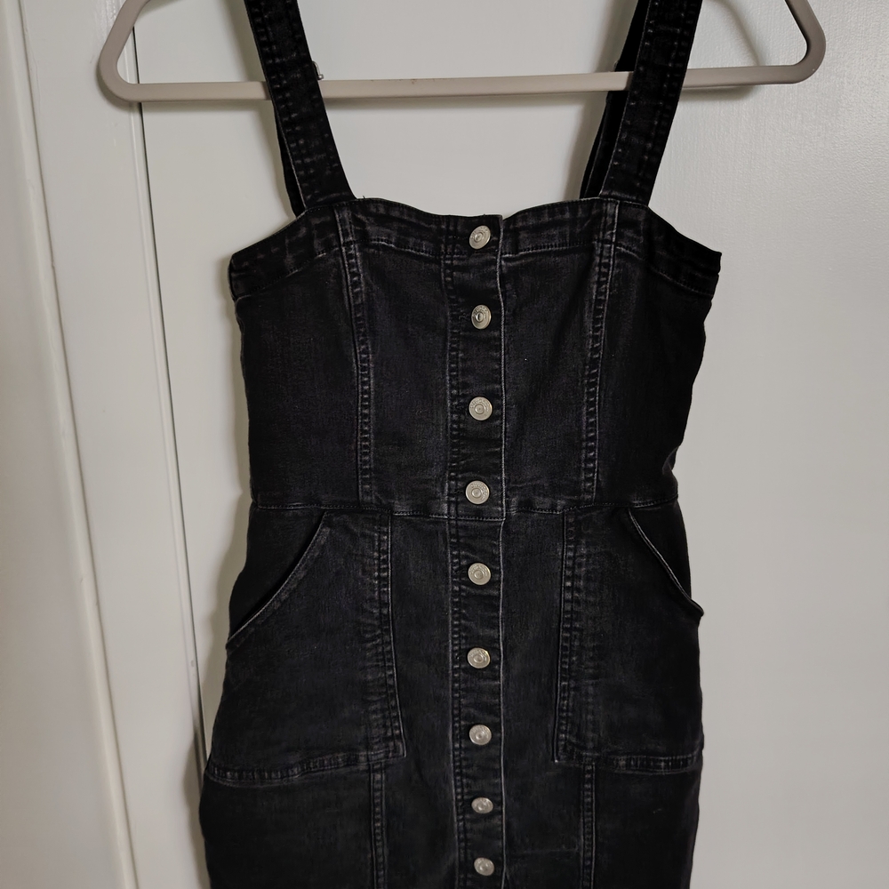 H&M Charcoal Denim Dress
